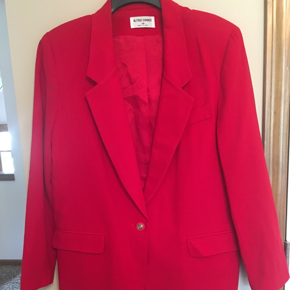Ladies red dress jacket